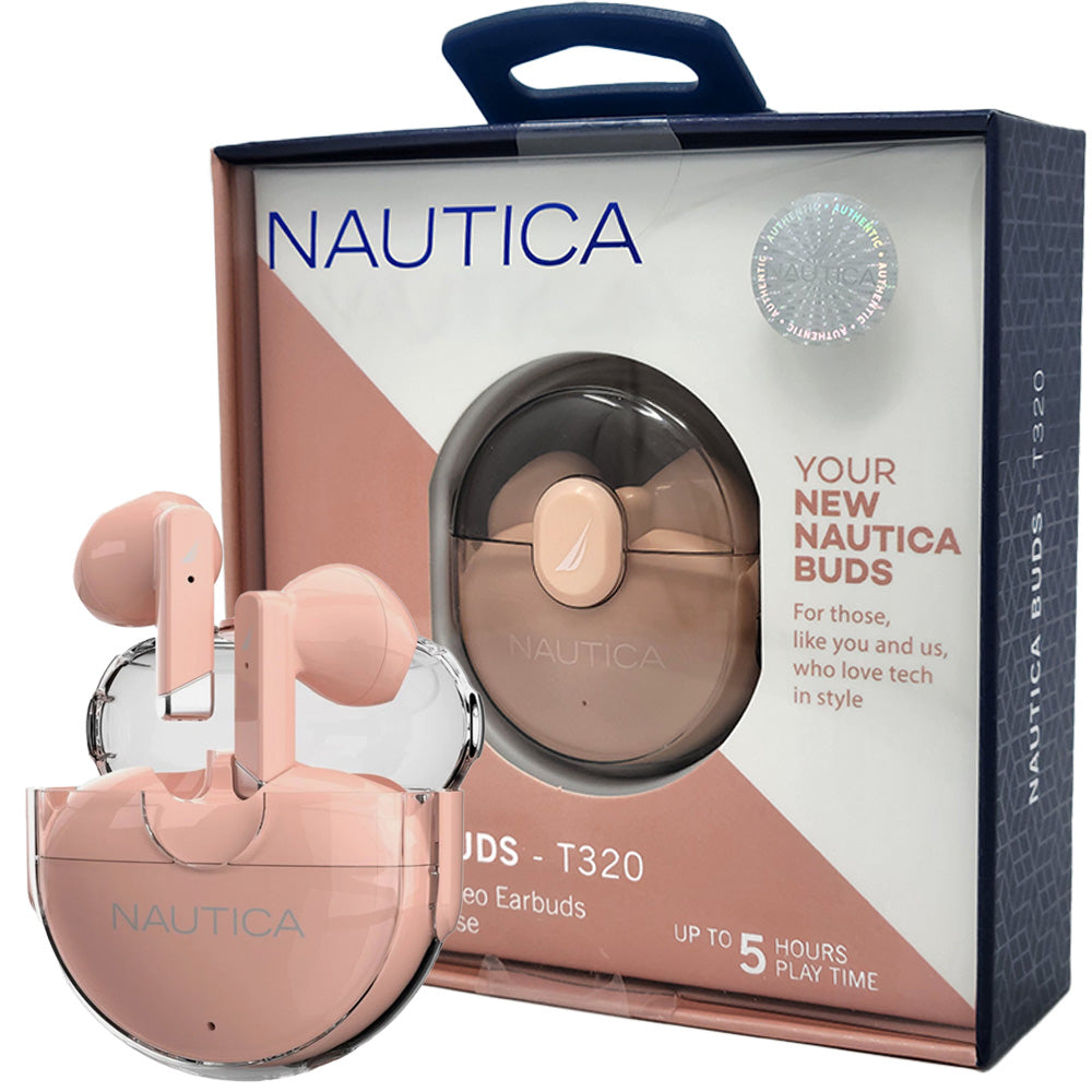 Nautica T320 Wireless Earbuds - Pink - New