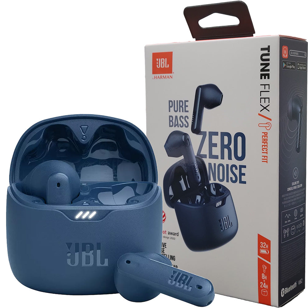 JBL Tune Flex Earbuds - Blue - New