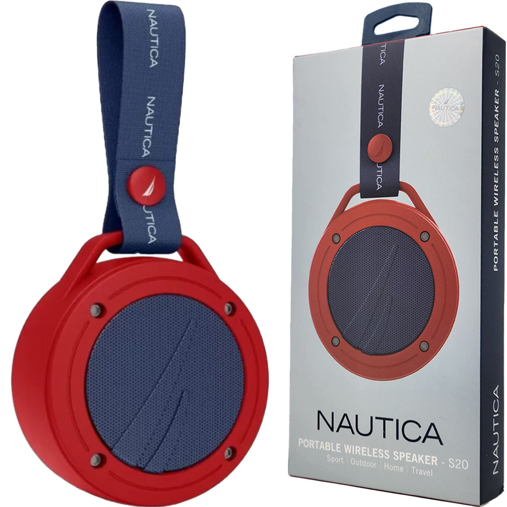 Nautica S20 Portable Speaker - Red/Navy - New