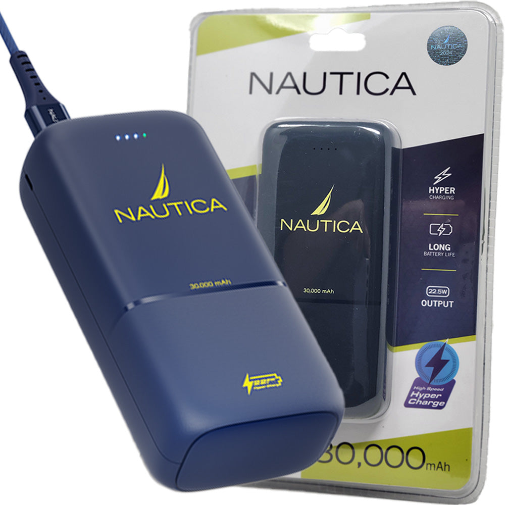 Nautica PB230 (30,000 mAh) Power Bank - Navy - New