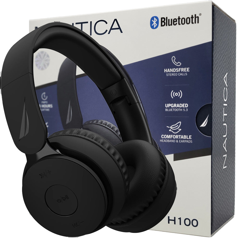 Nautica H100 Wireless Headphones - Black - New