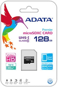 Adata 128GB MicroSD Card - Black New