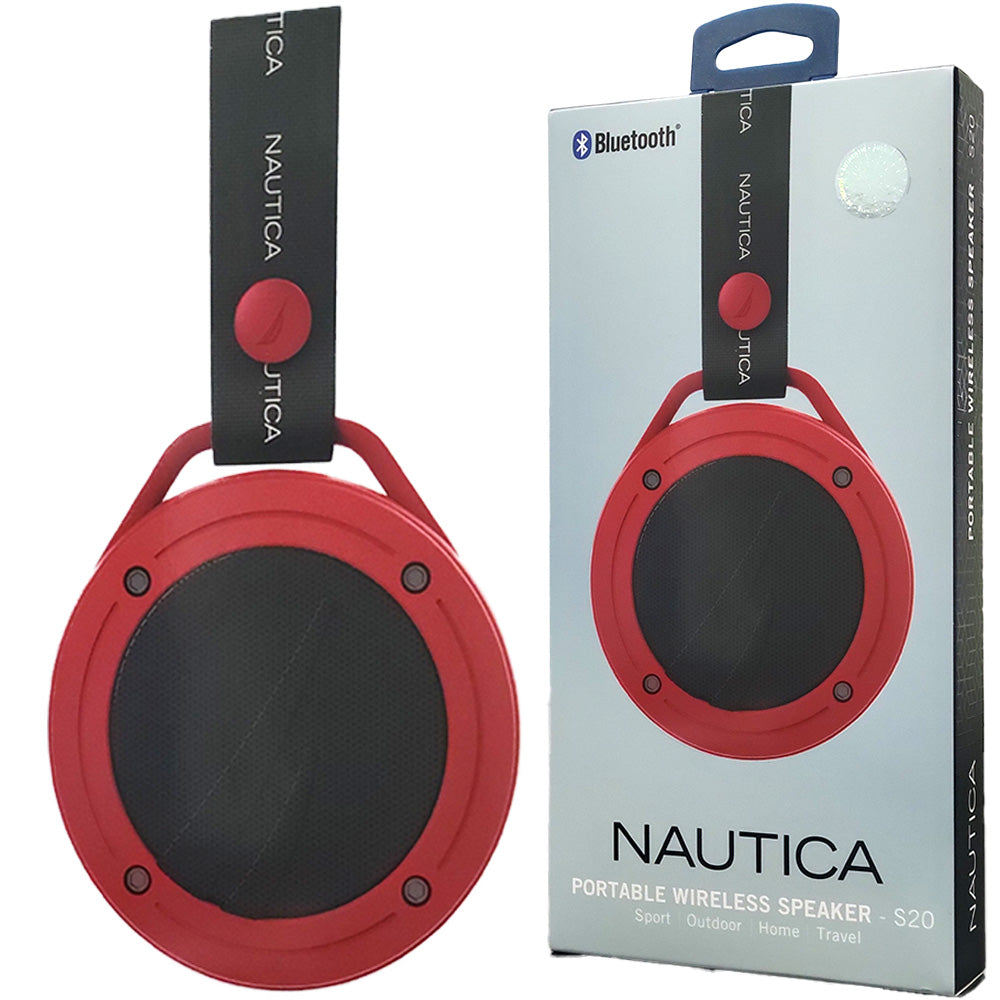 Nautica S20 Portable Speaker - Red/Black - New
