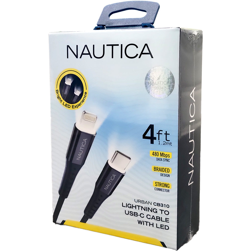 Nautica CB310 USB-C Cable to Lightning - Navy - New
