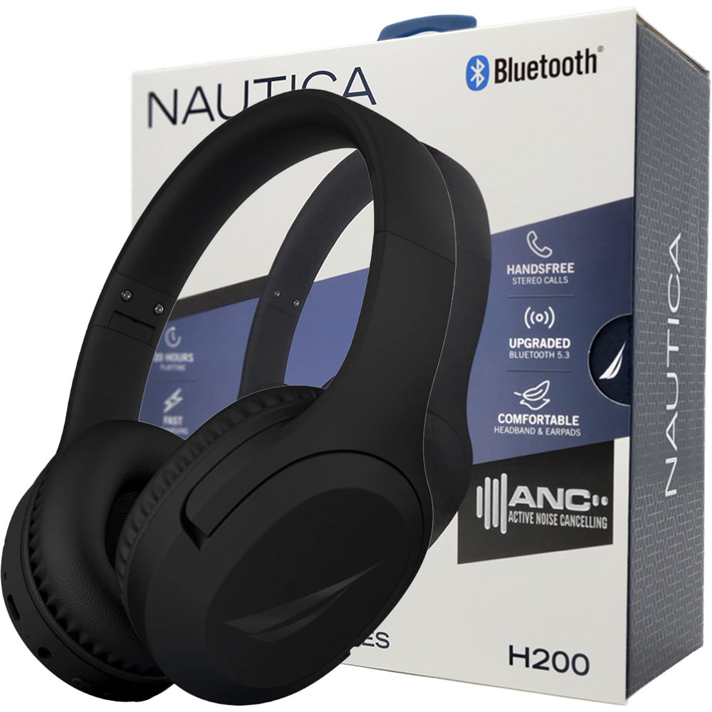Nautica H200 Wireless Headphones - Black - New