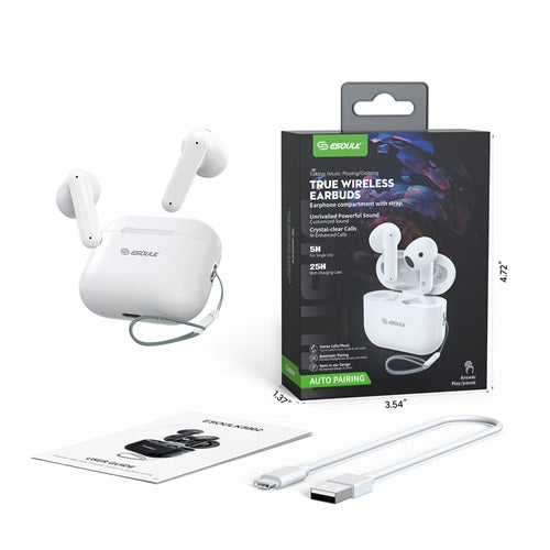 PKG True Wireless Earbuds White