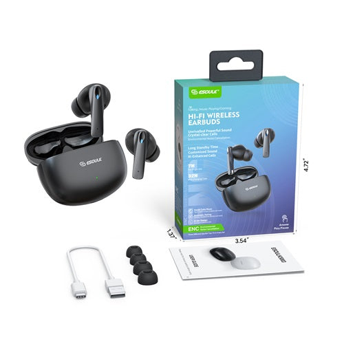 PKG HI-FI Wireless Earbuds Black