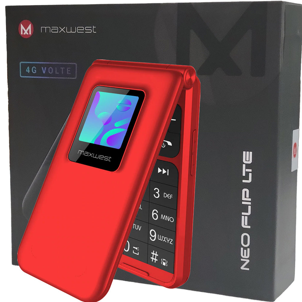 Maxwest Neo Flip 4G LTE - Red - New