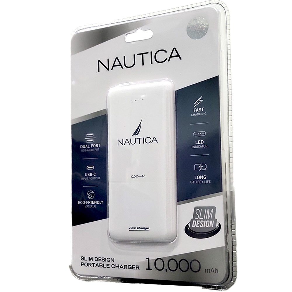 Nautica PB210 (10,000 mAh) Power Bank - White - New
