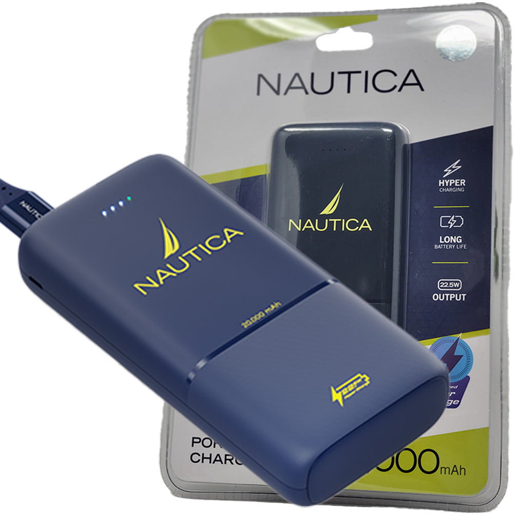 Nautica PB220 (20,000 mAh) Power Bank - Navy - New