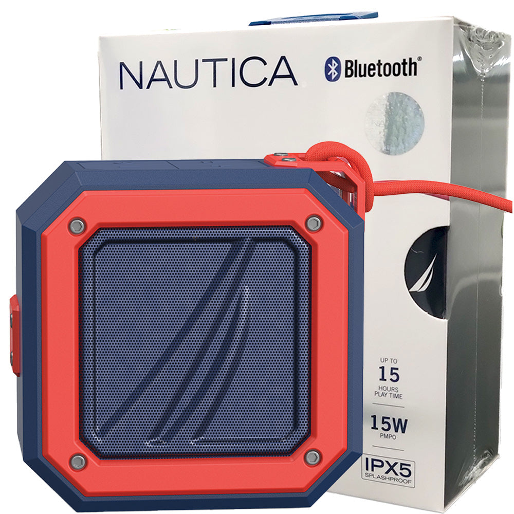 Nautica S100 Portable Speaker - Navy/Red - New