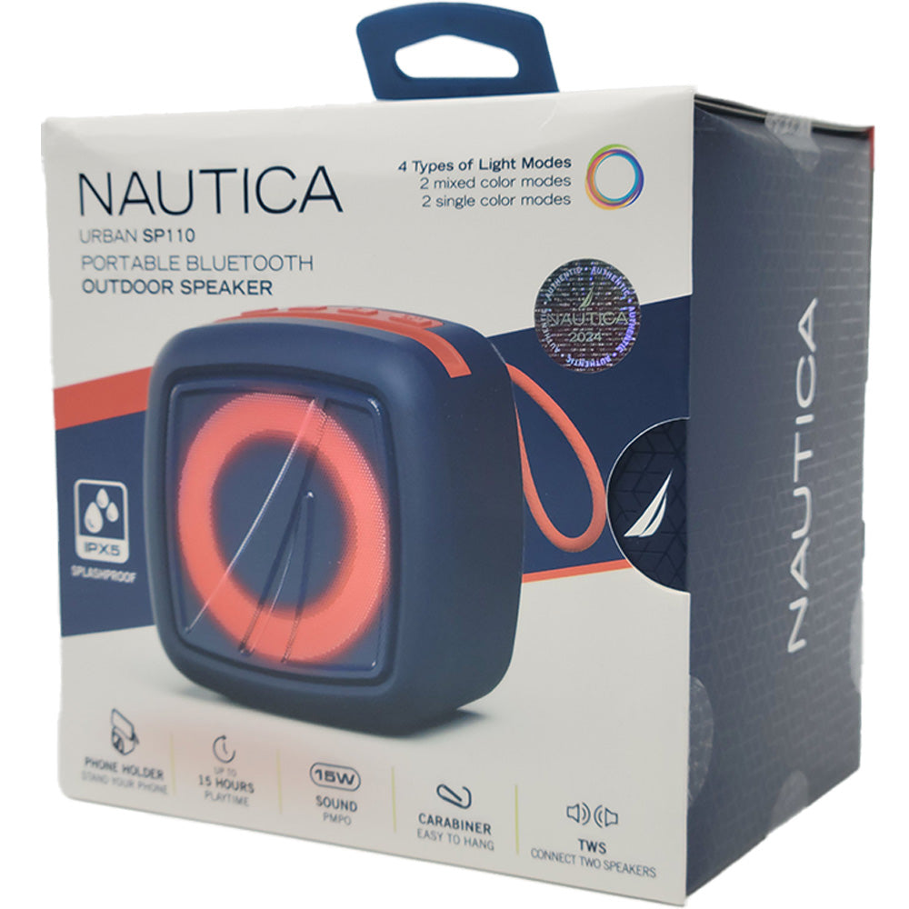Nautica SP110 Portable Speaker - Navy/Red - New